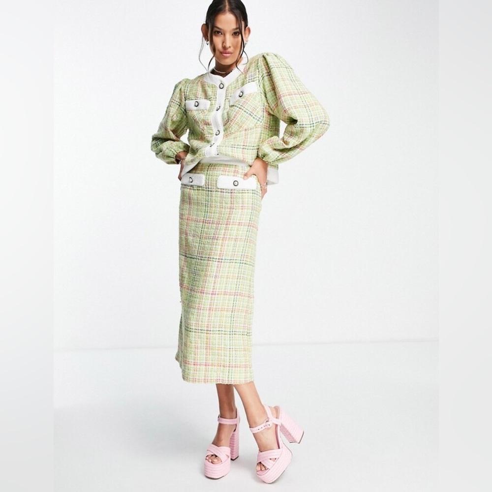 Sister Jane Green Pencil Midi Skirt for Work